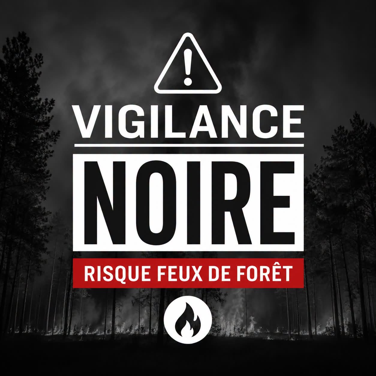 Vigilance noire feux de forêt